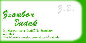 zsombor dudak business card